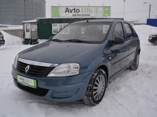2010 Renault Logan I Рестайлинг, синий, 379000 рублей, вид 1