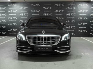 2018 Mercedes-Benz Maybach S-Класс 560 I (X222) Рестайлинг, чёрный, 6490000 рублей, вид 2