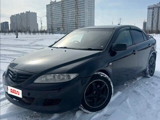 2003 Mazda 6 I (GG), чёрный, 450000 рублей, вид 1