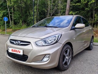 2013 Hyundai Solaris I, бежевый, 549990 рублей, вид 1
