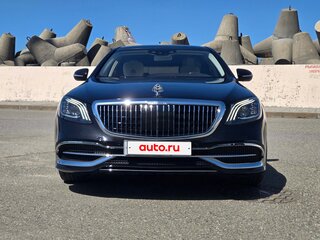 2018 Mercedes-Benz Maybach S-Класс 560 I (X222) Рестайлинг, чёрный, 4600000 рублей, вид 2