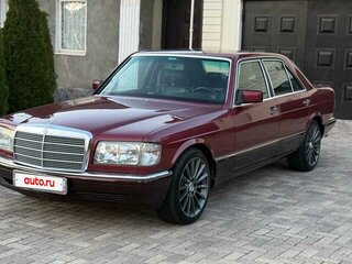 1991 Mercedes-Benz S-Класс 300 II (W126) Рестайлинг, красный, 1650000 рублей, вид 1
