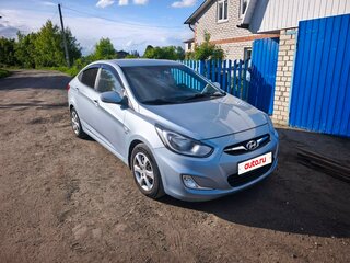 2012 Hyundai Solaris I, голубой, 610000 рублей, вид 2