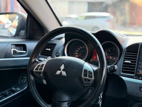 2007 Mitsubishi Lancer X, синий, 530000 рублей - вид 5