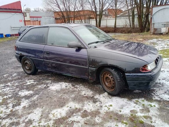 1995 Opel Astra F, синий, 69000 рублей