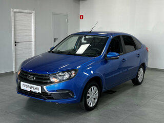 2019 Lada (ВАЗ) Granta I Рестайлинг, синий, 690000 рублей, вид 1