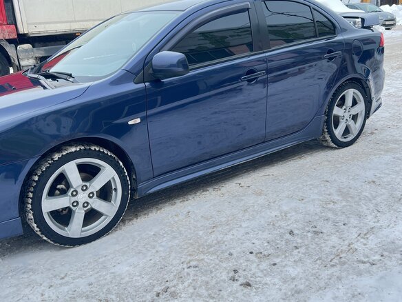 2008 Mitsubishi Lancer X, синий, 799000 рублей - вид 8