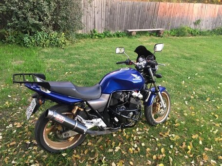 2004 Honda CB 400 Super Four, синий, 360000 рублей, вид 3