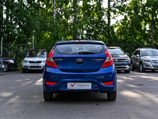 2011 Hyundai Solaris I, синий, 480000 рублей, вид 4