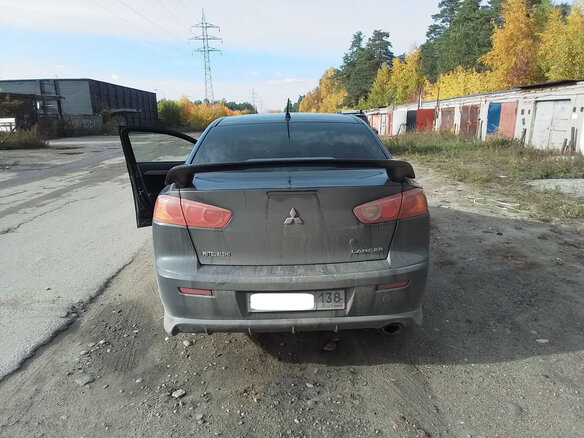 2008 Mitsubishi Lancer X, чёрный, 626009 рублей - вид 2