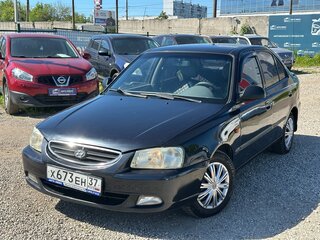 2006 Hyundai Accent ТагАЗ II, чёрный, 358000 рублей, вид 1
