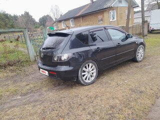 2008 Mazda 3 I (BK) Рестайлинг, чёрный, 500000 рублей, вид 3