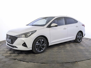 2021 Hyundai Solaris II Рестайлинг, белый, 1615000 рублей, вид 1