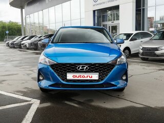 2021 Hyundai Solaris II Рестайлинг, синий, 1599000 рублей, вид 3