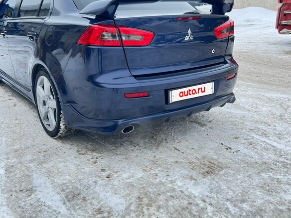 2008 Mitsubishi Lancer X, синий, 799000 рублей - вид 6