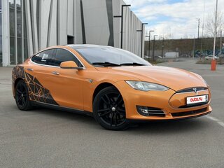 2016 Tesla Model S S85D I, оранжевый, 2700000 рублей, вид 1