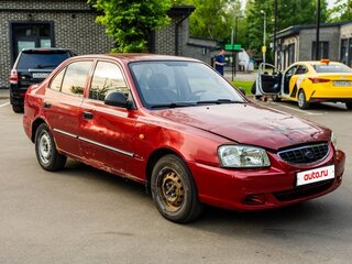 2006 Hyundai Accent ТагАЗ II, красный, 140000 рублей, вид 3
