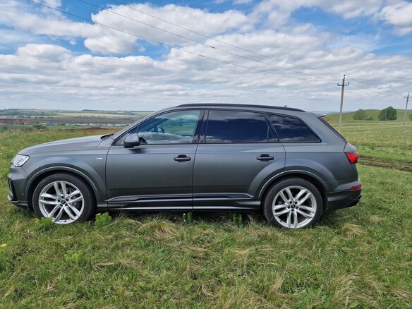 2020 Audi Q7 45 TDI II (4M) Рестайлинг, серый, 7100000 рублей - вид 5