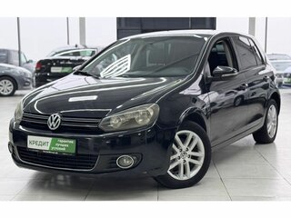 2011 Volkswagen Golf VI, чёрный, 849000 рублей, вид 1