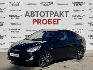 2013 Hyundai Solaris I, чёрный, 450000 рублей, вид 1