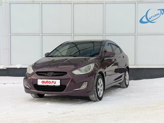 2012 Hyundai Solaris I, пурпурный, 700000 рублей, вид 1