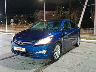 2016 Hyundai Solaris I Рестайлинг, синий, 1030000 рублей, вид 1