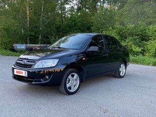2014 Lada (ВАЗ) Granta I, чёрный, 490000 рублей, вид 1