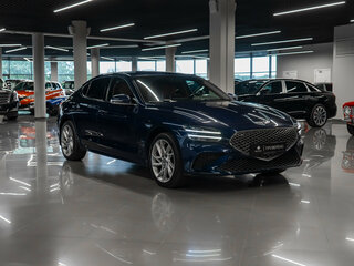 2021 Genesis G70 I Рестайлинг, синий, 3300000 рублей, вид 2