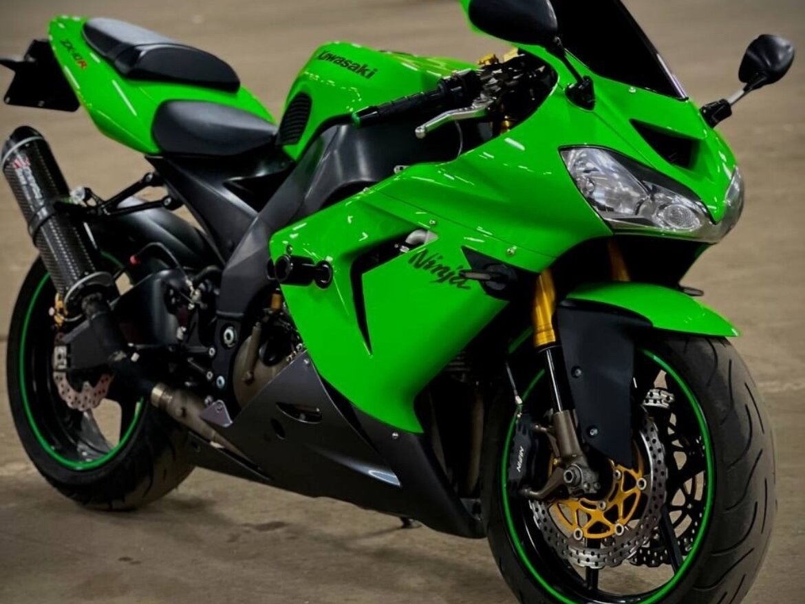 Купить б/у Kawasaki ZX-10R Ninja инжектор 6 передач в Саратове: зелёный ...