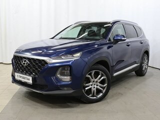 2018 Hyundai Santa Fe IV, синий, 3145000 рублей, вид 1