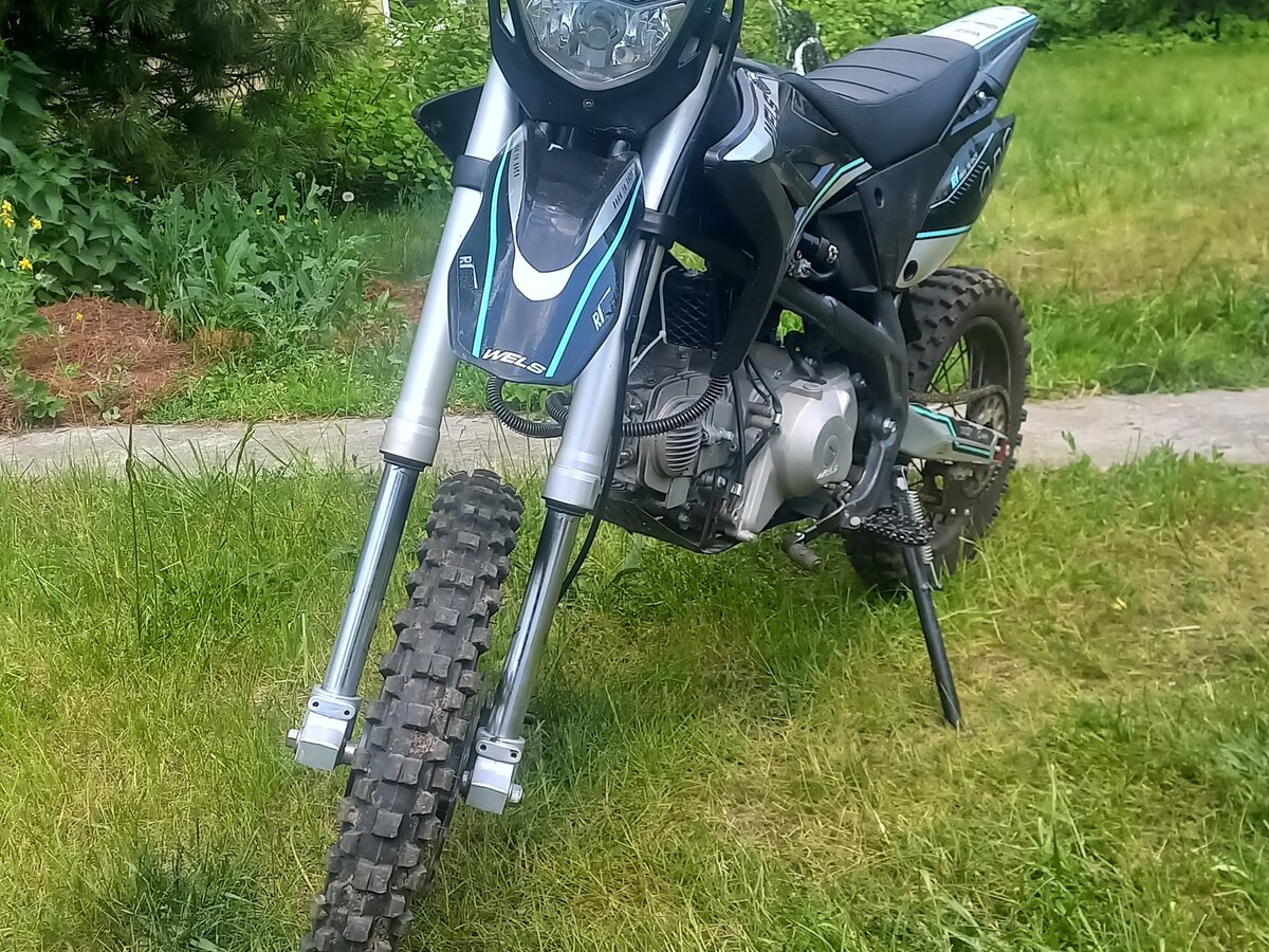 Купить б/у Wels RT 140 карбюратор 4 передачи в Москве: чёрный питбайк ...