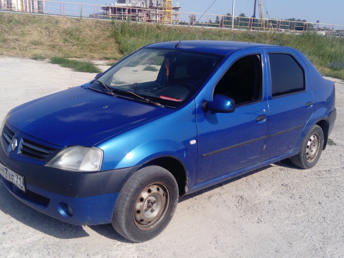 Купить б/у Renault Logan I 1.6 MT (87 л.с.) бензин механика в Казани: серый Рено