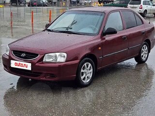 2008 Hyundai Accent ТагАЗ II, красный, 320000 рублей, вид 1