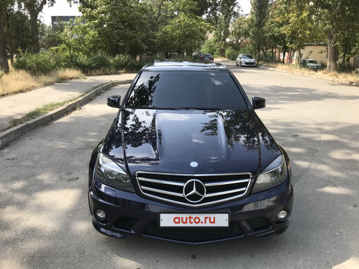Мерседес w204 голубой