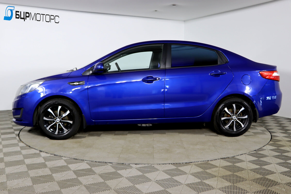 Kia Rio 3 синяя Рестайлинг