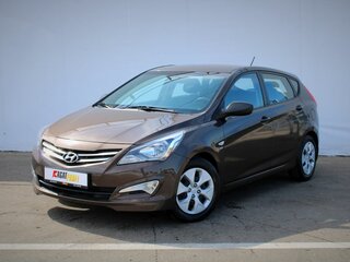 2015 Hyundai Solaris I Рестайлинг, коричневый, 925000 рублей, вид 1