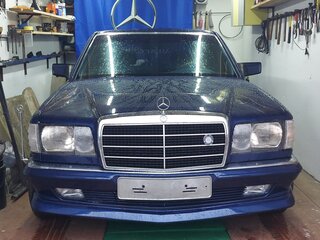 1990 Mercedes-Benz S-Класс 300 II (W126) Рестайлинг, синий, 1800000 рублей, вид 4