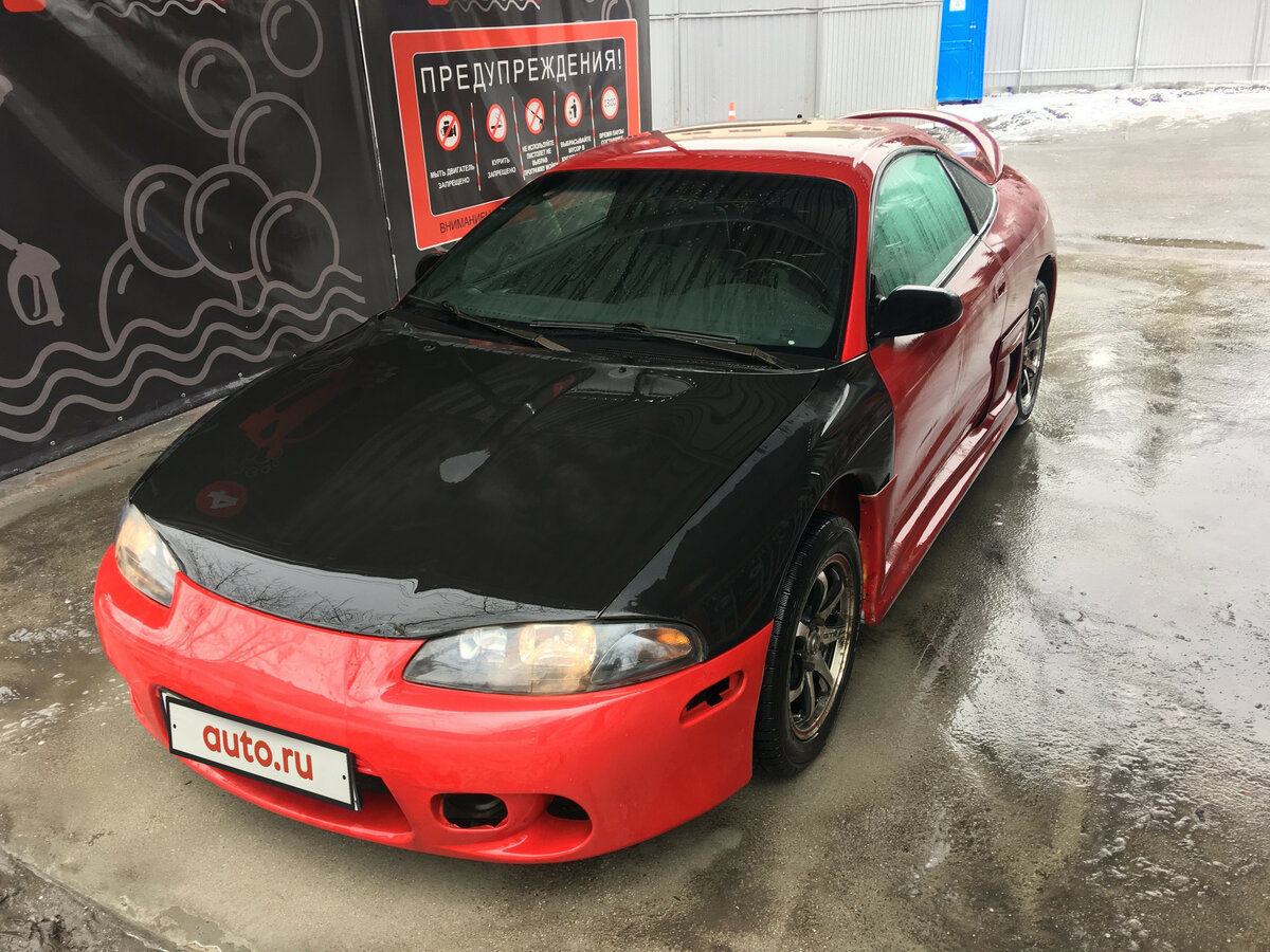 1998 Mitsubishi Eclipse II, красный