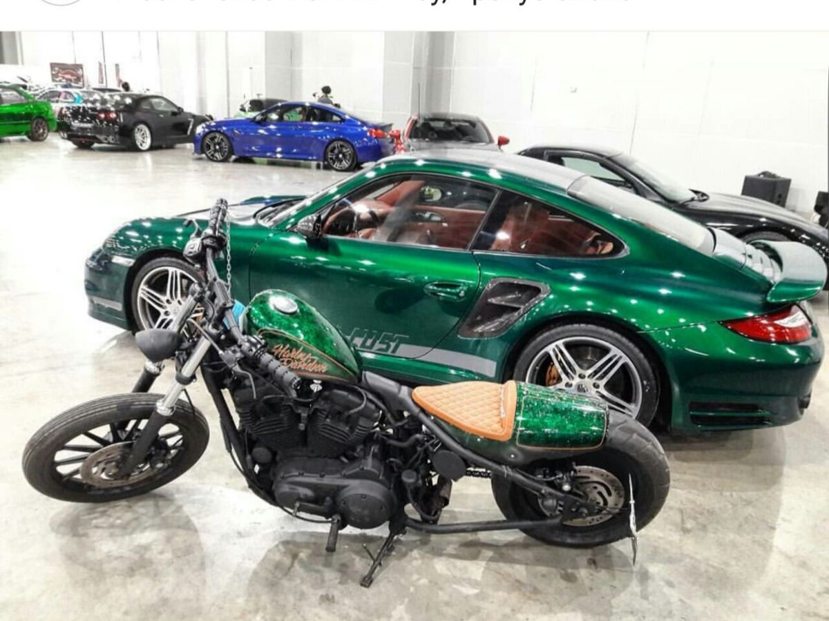 Harley Sportster Р·РµР»РµРЅС‹Р№