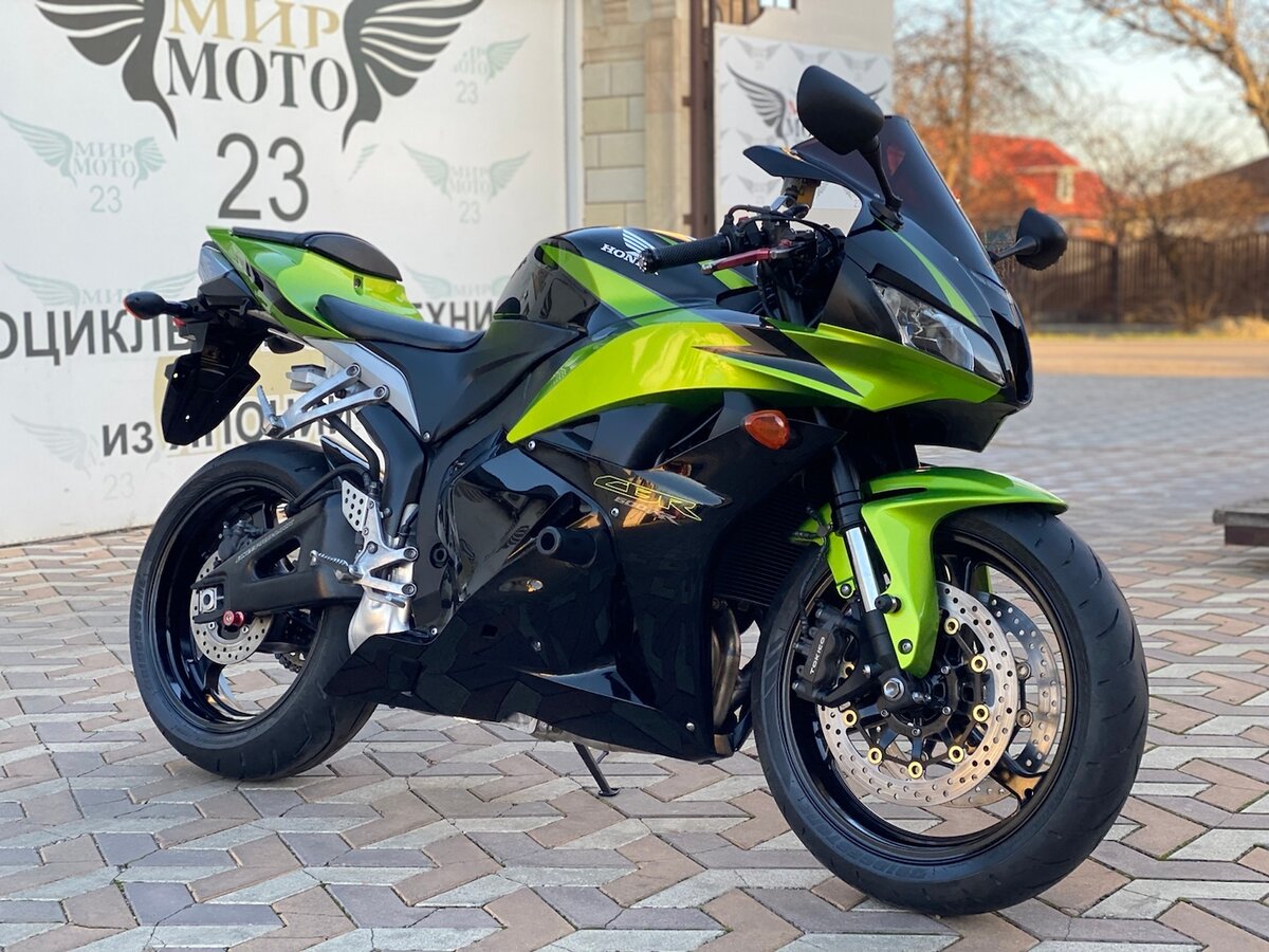 Купить б/у Honda CBR 600RR инжектор 6 передач в Динской: зелёный спорт ...