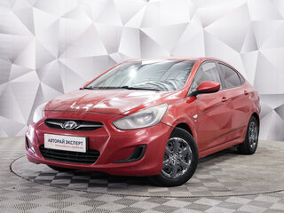 2012 Hyundai Solaris I, красный, 646000 рублей, вид 1