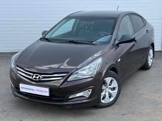 2016 Hyundai Solaris I Рестайлинг, коричневый, 850000 рублей, вид 1