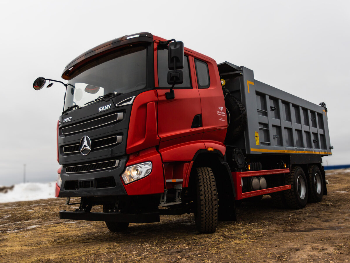 Купить новый Sany SYZ320C-8S дизель механика в Москве: красный самосвал ...