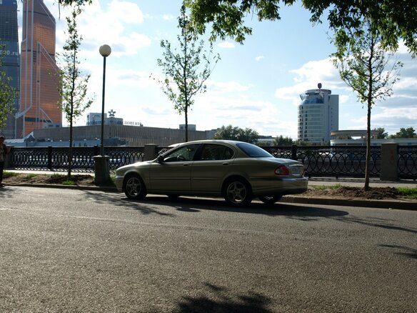 2006 Jaguar X-Type I, золотистый - вид 3