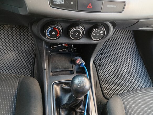 2008 Mitsubishi Lancer X, синий, 595000 рублей - вид 13