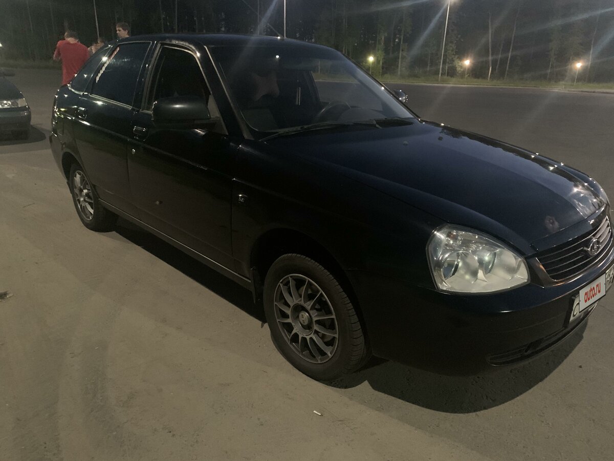 Капот синий на приору на приору