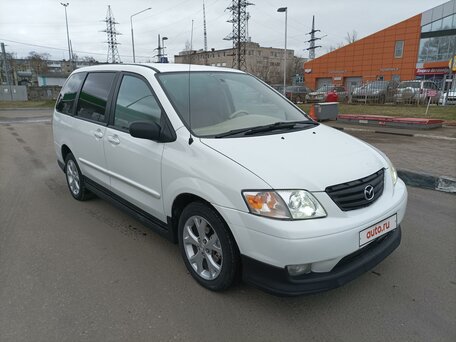 Купить б/у Mazda MPV II (LW) 2.5 AT (170 л.с.) бензин автомат в Твери: белый Мазда MPV II (LW) компактвэн 1999 года по цене 639 000 рублей на Авто.ру