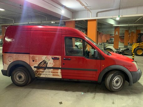 red ford transit connect