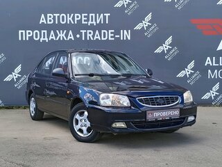 2008 Hyundai Accent ТагАЗ II, чёрный, 580000 рублей, вид 1