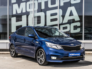 2015 Kia Rio III Рестайлинг, синий, 1020000 рублей, вид 1